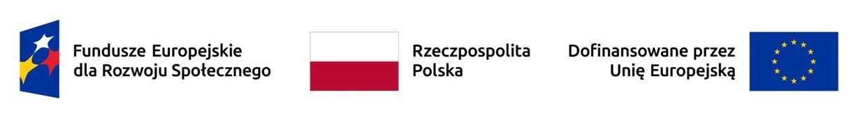 Logotypy Fundusze Europejskie i Unia Europejska